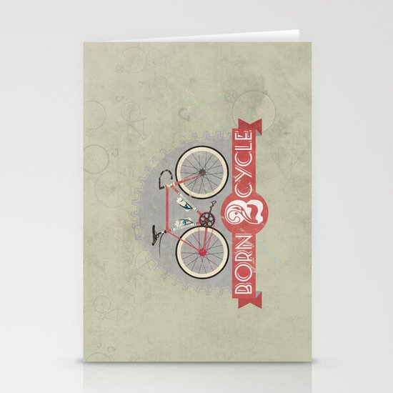 Born To Cycle Stationery Cards