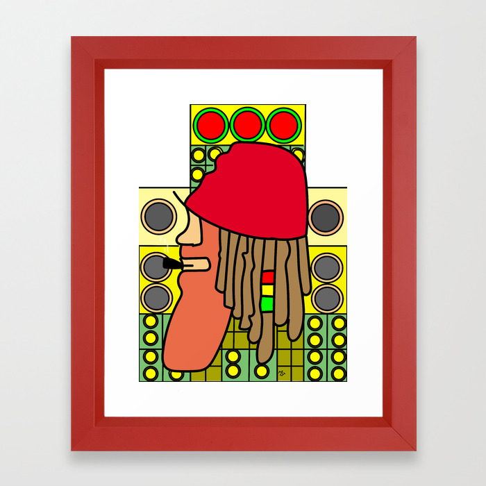 Jah Love Soundsystem Framed Art Print By Zivou Society6
