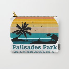 Palisades Park CALIFORNIA Carry-All Pouch | Summercalifornia, Californiasunset, Palisadespark, Californiasunrise, Californiabeach, Californiasea, Californiawater, Graphicdesign, Vacationbeach 