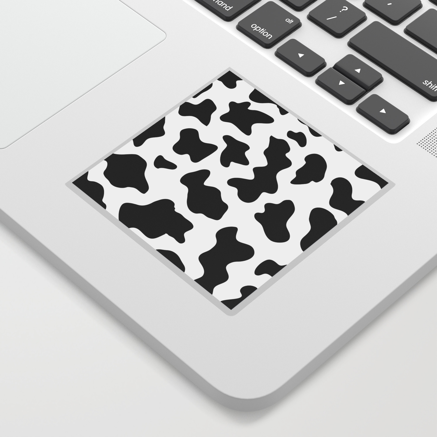 black and white ranch farm animal cowhide western country cow print sticker by chicelegantboutique society6