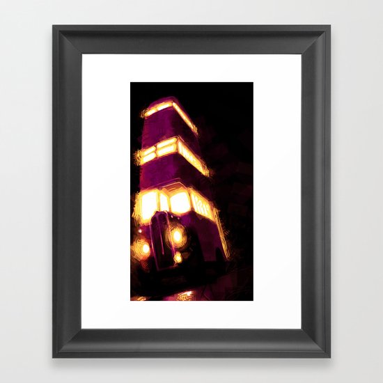 Violently Purple Framed Art Print