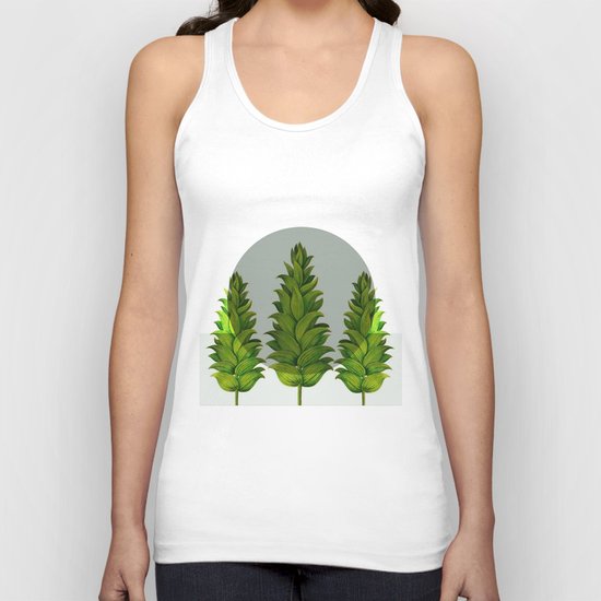 three green trees Unisex Tank Top