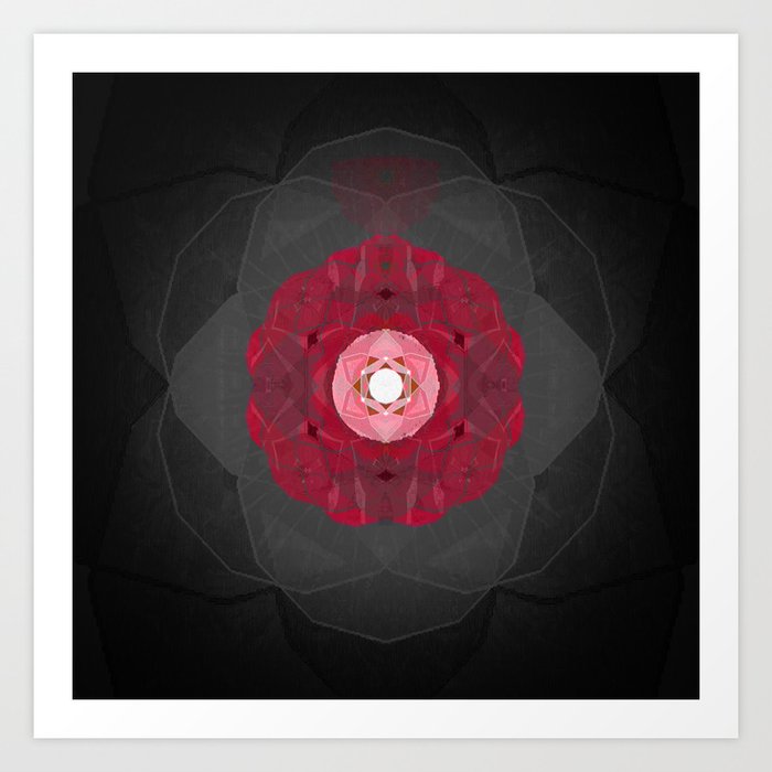 Briar Rose Sacred Geometry Meditation Print Art Print