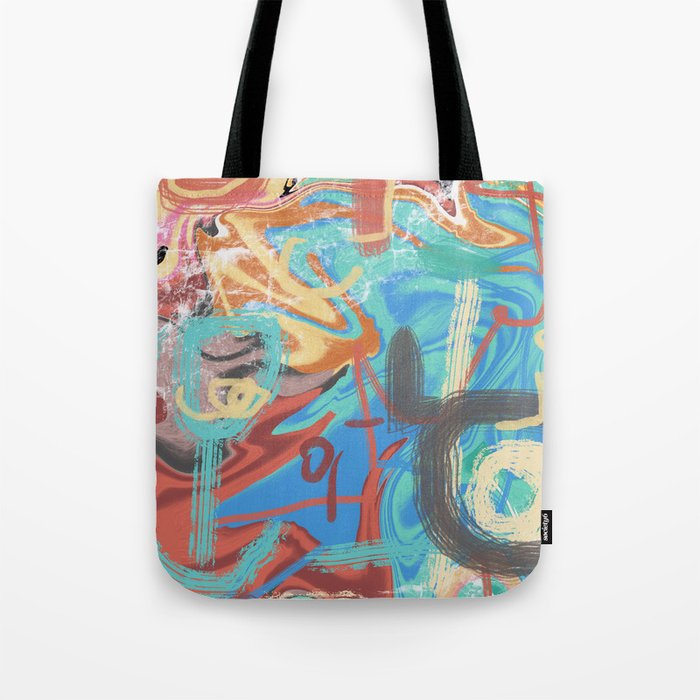 Multicolor abstract sketches Tote Bag