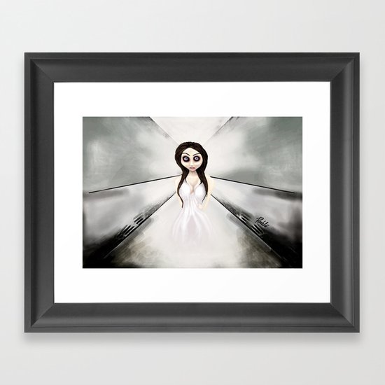 I feel like a ghost. Framed Art Print