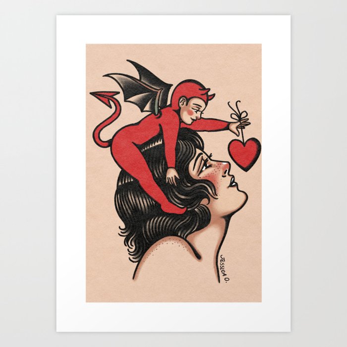 Love is Evil (new version) Art Print