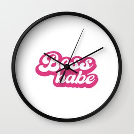 Boss Babe Aesthetic Women Power Feminism Wall Clock | Snapbossbabe, Bossbabe, Feminist, Girlgang, Babepower, Babe, Femalebossbabe, Neonbossbabe, Feminism, Bosswoman 