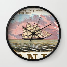 A New and Magnificent Clipper for San Francisco. Merchant's Express Line of Clipper Ships! Wall Clock
