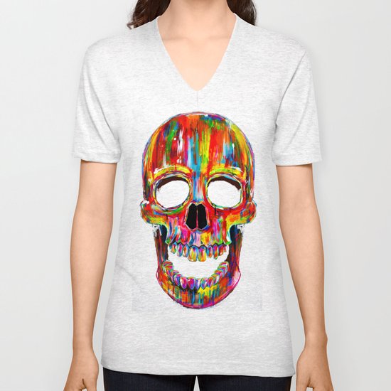 Chromatic Skull Unisex V-Neck