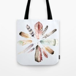 Watercolor feathers Tote Bag