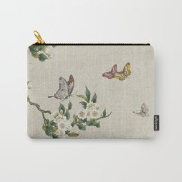Pear flowers and butterflies type A - Minhwa : Koreafolkpainting Carry-All Pouch