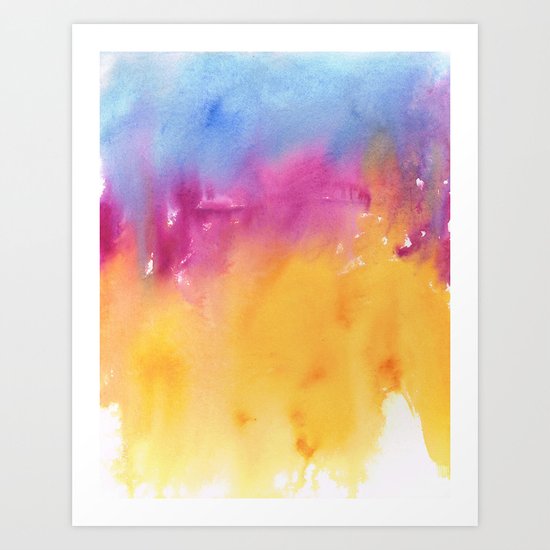 Abstract Watercolor No. 1 Art Print