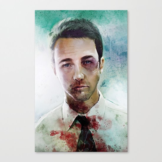 Edward Norton 'Tyler Durden' The Fight Club Canvas Print