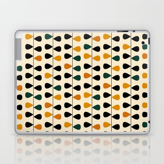 Colorful mid century plant decor 3 Laptop & iPad Skin