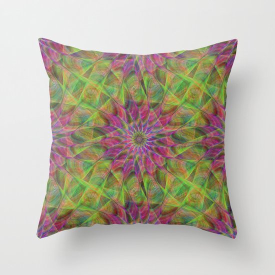 Fractal pattern Throw Pillow