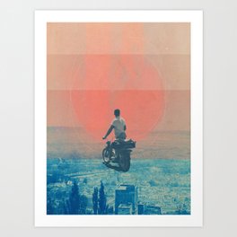 Looking right into the Eye of the Summer Art Print
