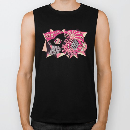 The hen waiting Biker Tank