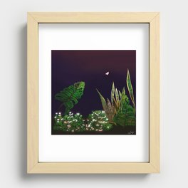 Plants and a Lonely Moth Recessed Framed Print