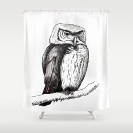 The Owl Shower Curtain