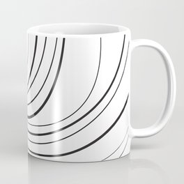 B & W Abstract Lines I Coffee Mug