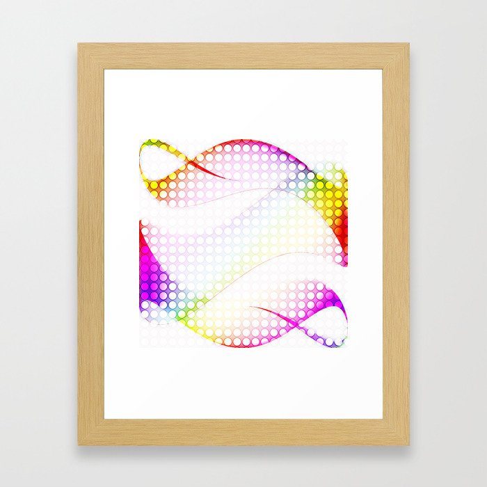 abstract colorful tamplate Framed Art Print