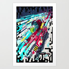 Faster than GAME OVER v2.0 +T-SHIRT DESIGN+ Art Print