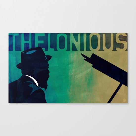 Thelonious in Blue Canvas Print