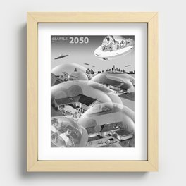 Seattle 2050 Recessed Framed Print