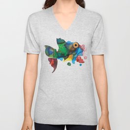 colorful fish V Neck T Shirt