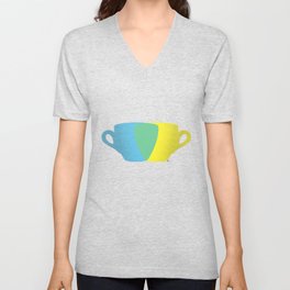 Coffee cups V Neck T Shirt