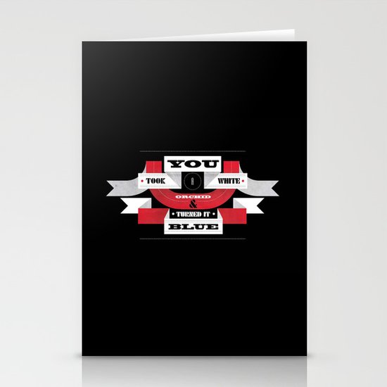 Lyric Love - "STRIPES" Stationery Cards