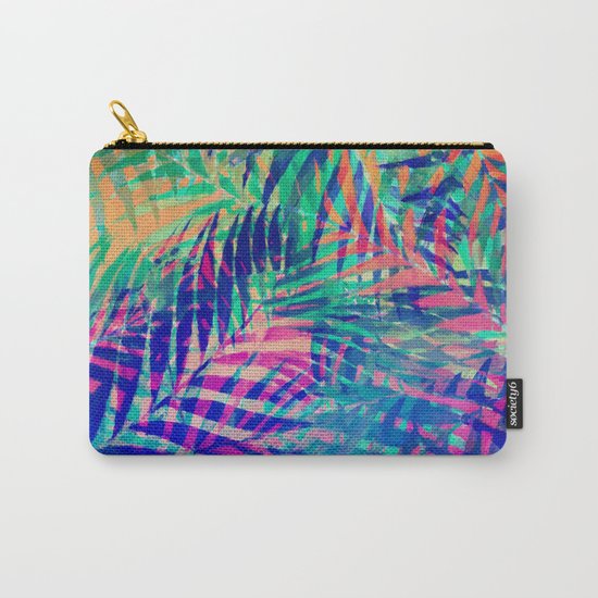 Colorful abstract palm leaves 2 Carry-All Pouch