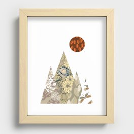 Scandinavian mountain Recessed Framed Print