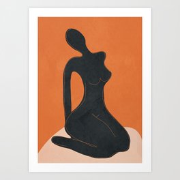 Abstract Nude II Art Print