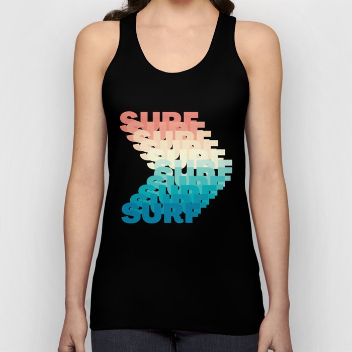 Surf Sunrise Wave | Summer Surf Design Tank Top