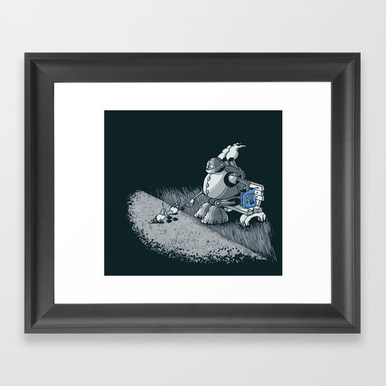 Here Ya Go Little Fella! Framed Art Print