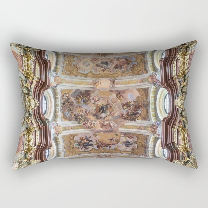  Melk Abbey Church Ceiling Fresco Rectangular Pillow