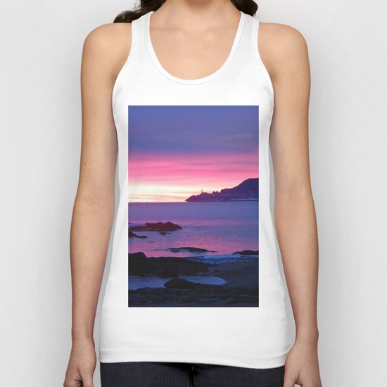 Winter's Dawn on the Coast Unisex Tank Top