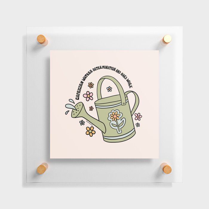 Capricorn Watering Can Floating Acrylic Print