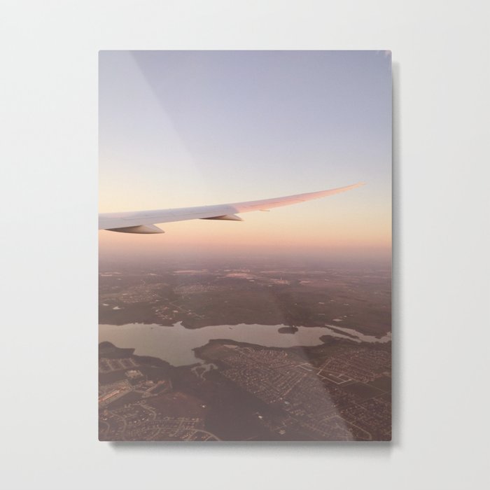 Sunset Flight Metal Print