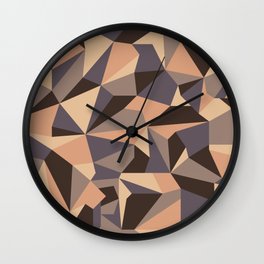 crystallized_beach during golden hour palette Wall Clock