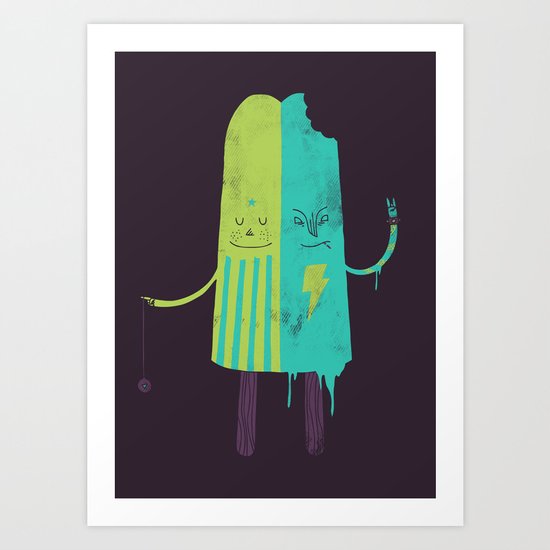 Non-Identical Twins Art Print