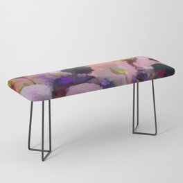 floral pink abstract Bench