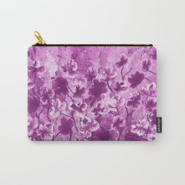 Purple Wild Flowers Carry-All Pouch