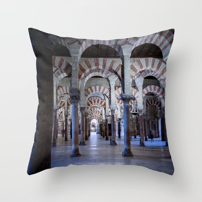 Mosque of Cordoba, Spain Throw Pillow