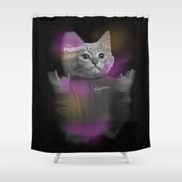 Purrfect Guy Shower Curtain