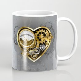 Steampunk Heart with Manometer Coffee Mug