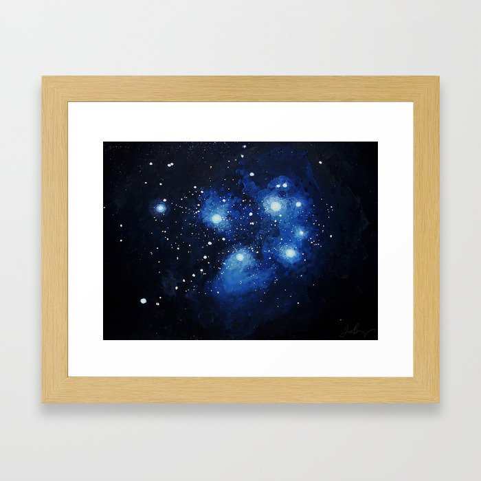 Pleiades - The Seven Sisters Framed Art Print