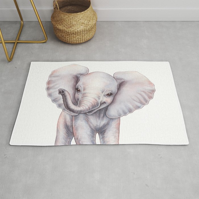 Elephant baby rug on sale