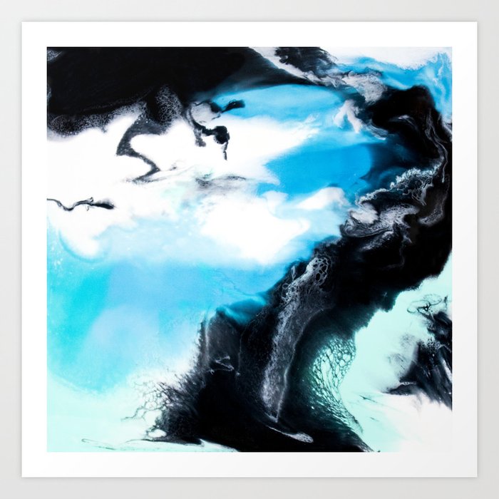 Calm Before The Storm Abstract Painting Art Print By Paigering